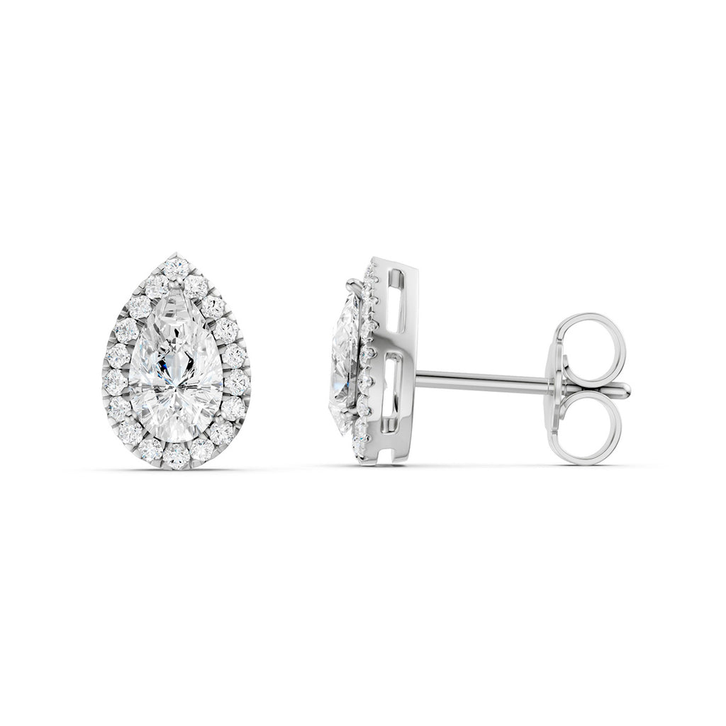 Midem Amsterdam timanttikorvakorut 1,00ct valkokulta
