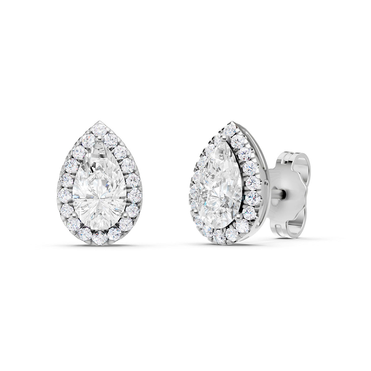 Midem Amsterdam timanttikorvakorut 1,00ct valkokulta