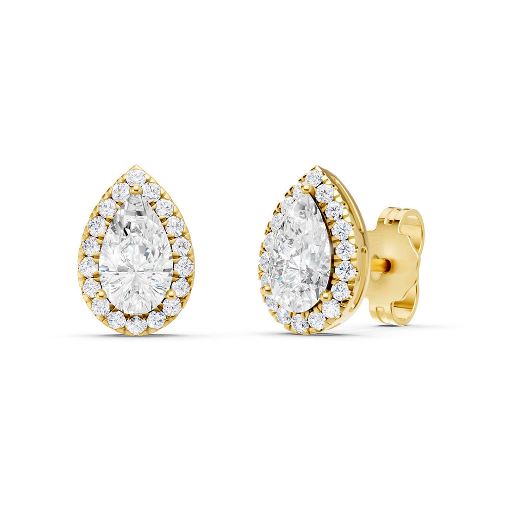 Midem Amsterdam timanttikorvakorut 1,00ct keltakulta
