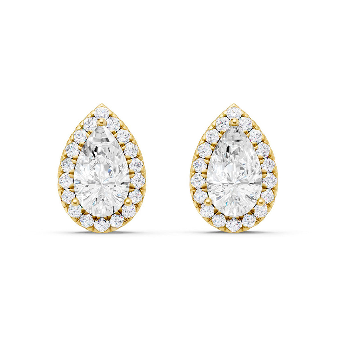 Midem Amsterdam timanttikorvakorut 1,00ct keltakulta