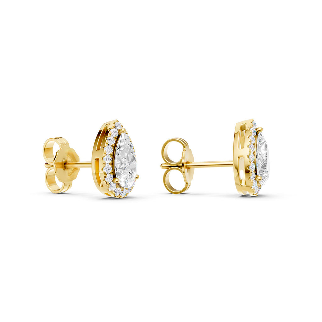 Midem Amsterdam timanttikorvakorut 1,00ct keltakulta