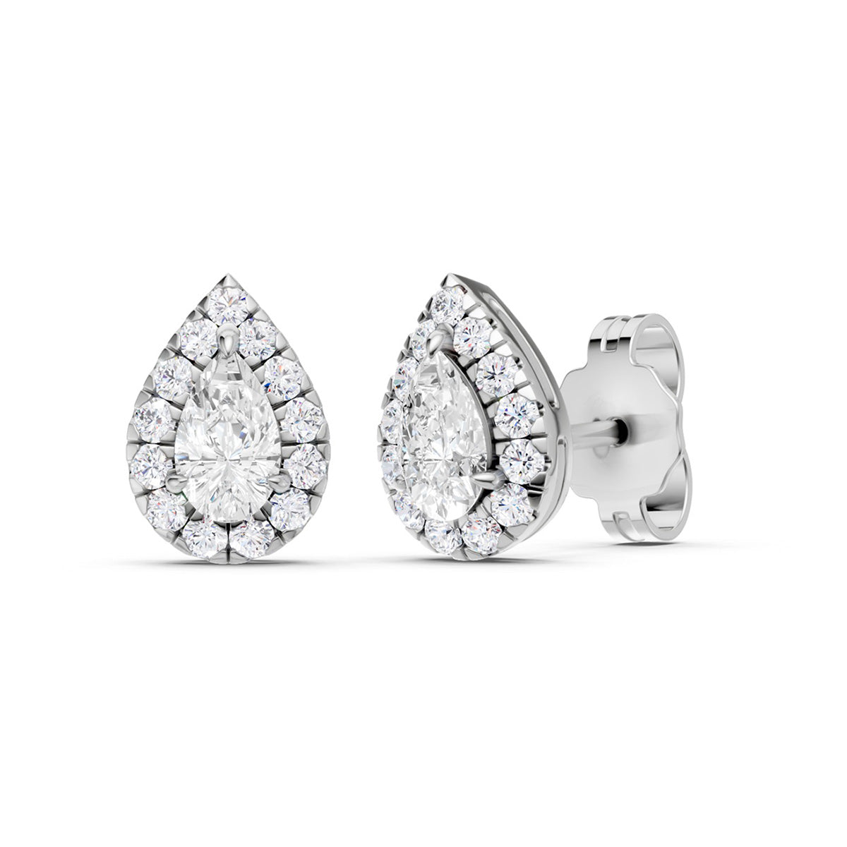 Midem Amsterdam timanttikorvakorut 0,50ct valkokulta