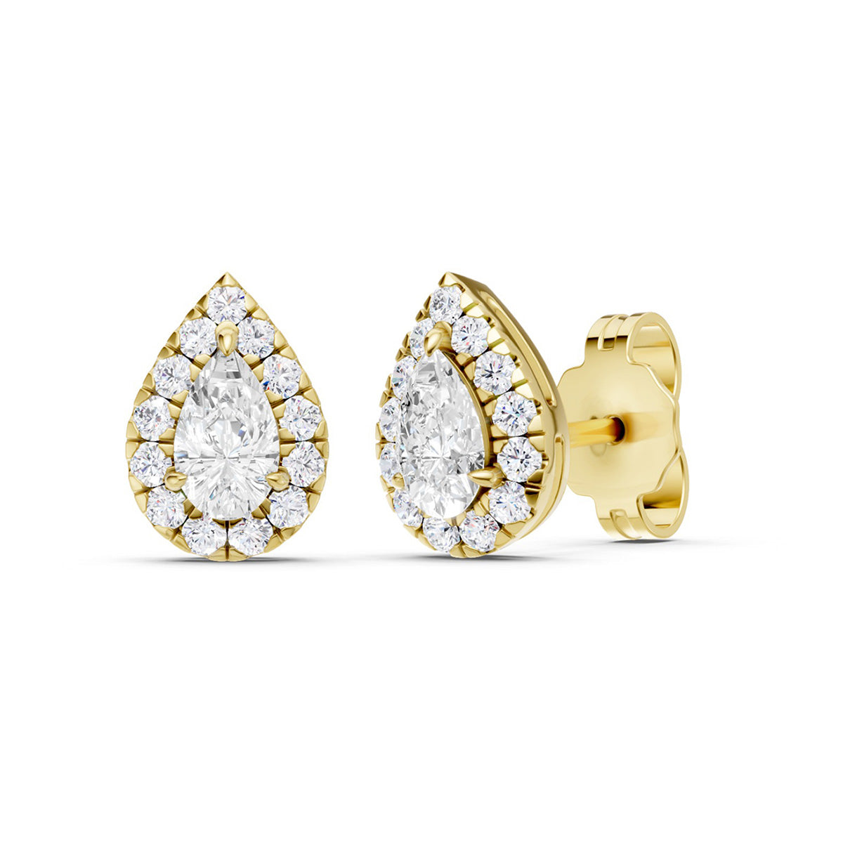 Midem Amsterdam timanttikorvakorut 0,50ct keltakulta
