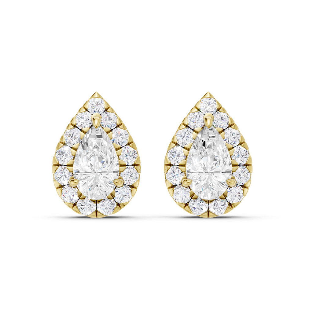 Midem Amsterdam timanttikorvakorut 0,50ct keltakulta