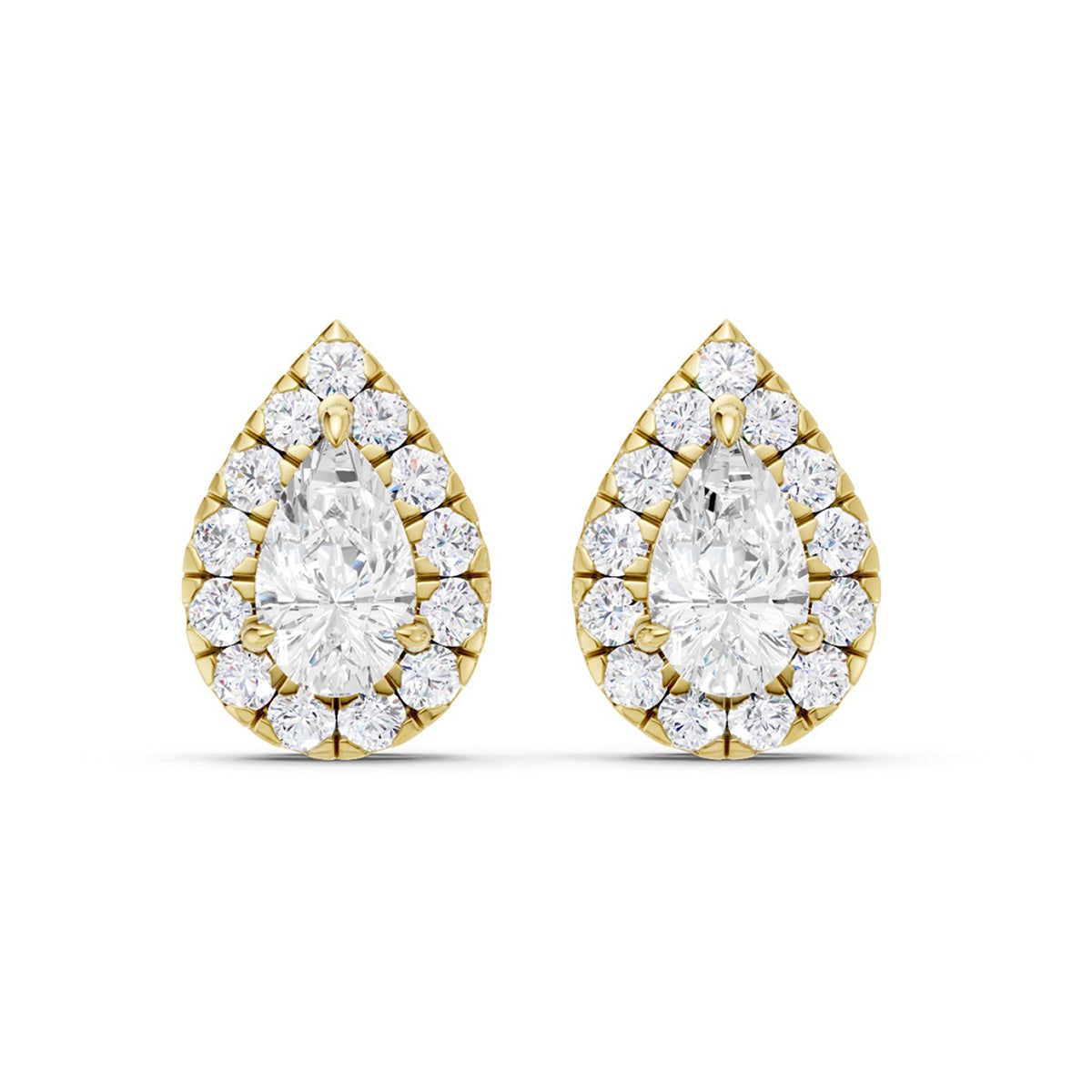 Midem Amsterdam timanttikorvakorut 0,50ct keltakulta