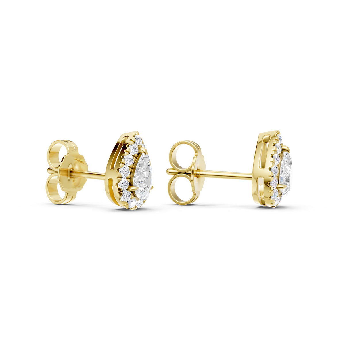 Midem Amsterdam timanttikorvakorut 0,50ct keltakulta