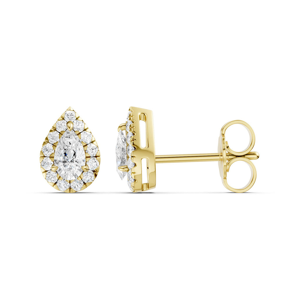 Midem Amsterdam timanttikorvakorut 0,50ct keltakulta