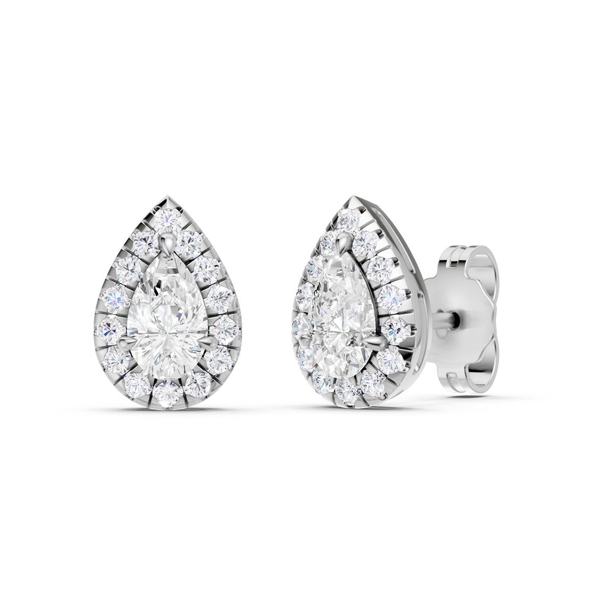 Midem Amsterdam timanttikorvakorut 0,75ct valkokulta