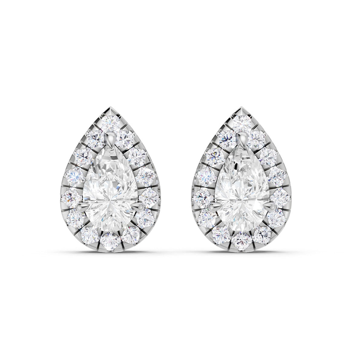 Midem Amsterdam timanttikorvakorut 0,75ct valkokulta