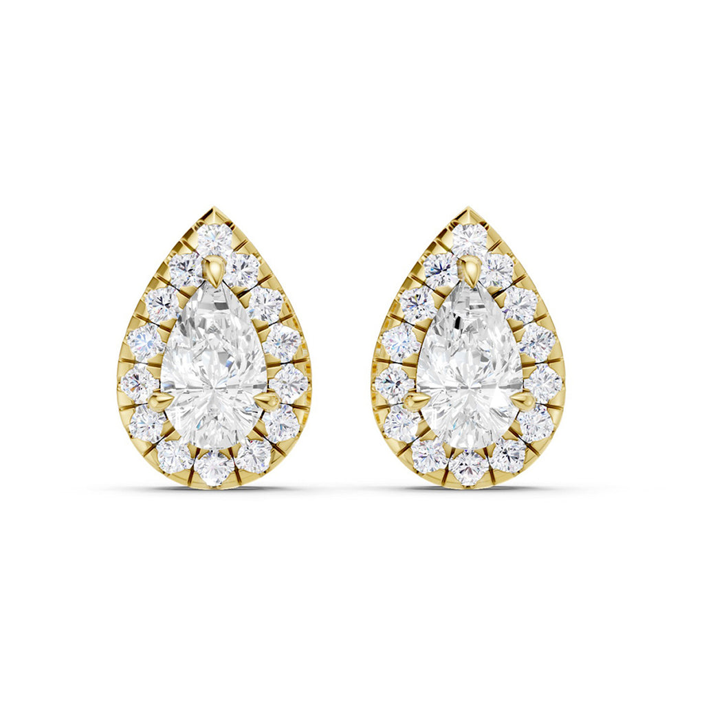 Midem Amsterdam timanttikorvakorut 0,75ct keltakulta