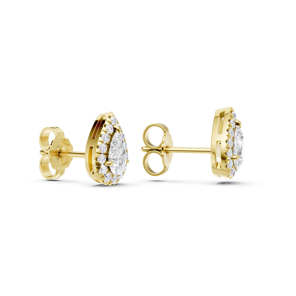 Midem Amsterdam timanttikorvakorut 0,75ct keltakulta