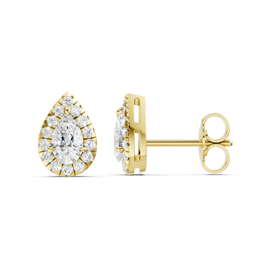 Midem Amsterdam timanttikorvakorut 0,75ct keltakulta