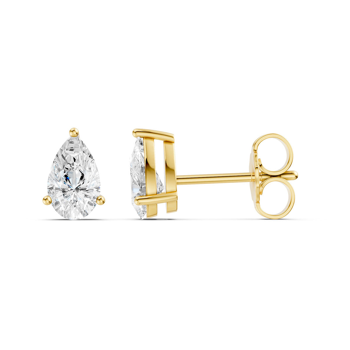 Midem Oslo timanttikorvakorut 0,80ct keltakulta