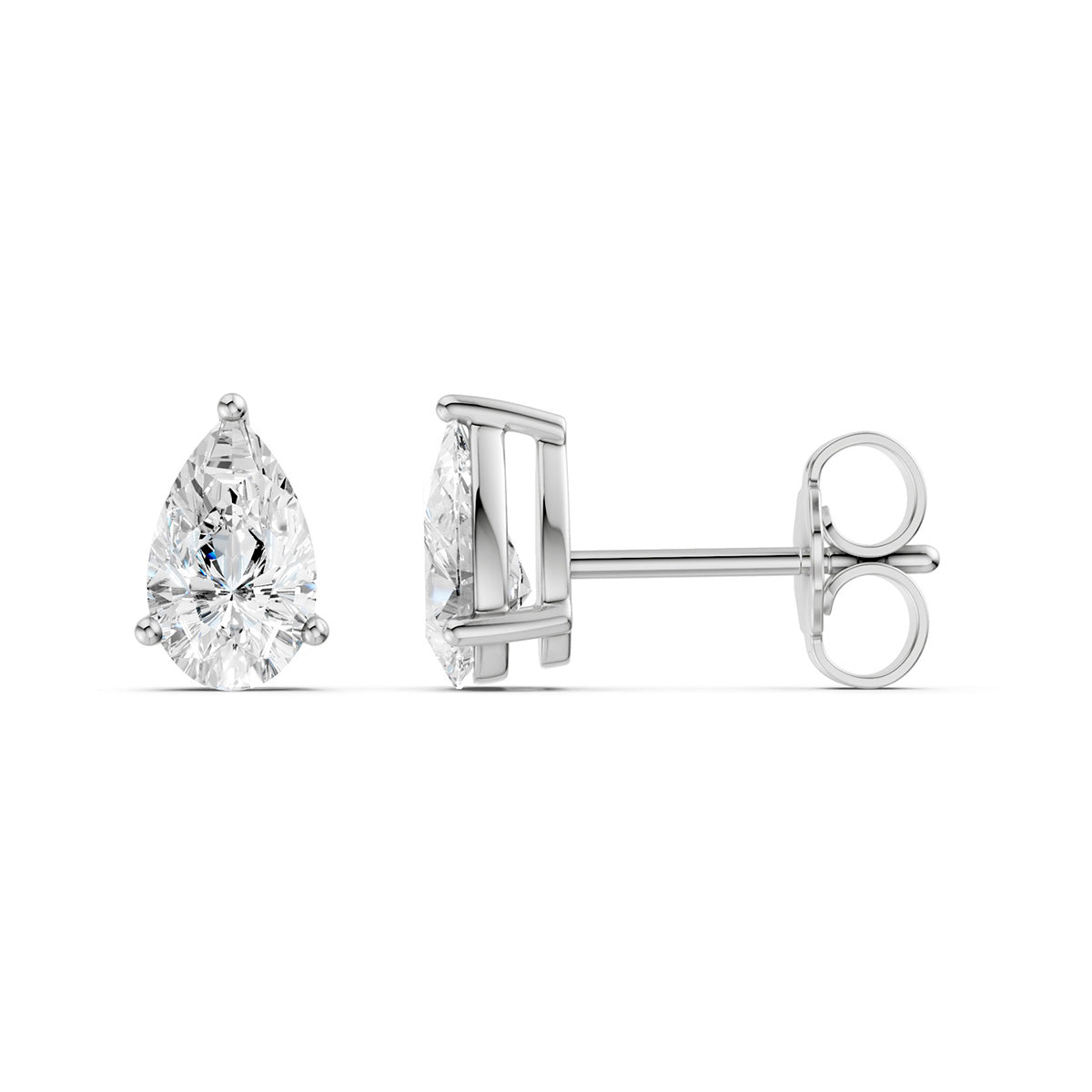Midem Oslo timanttikorvakorut 1,00ct valkokulta