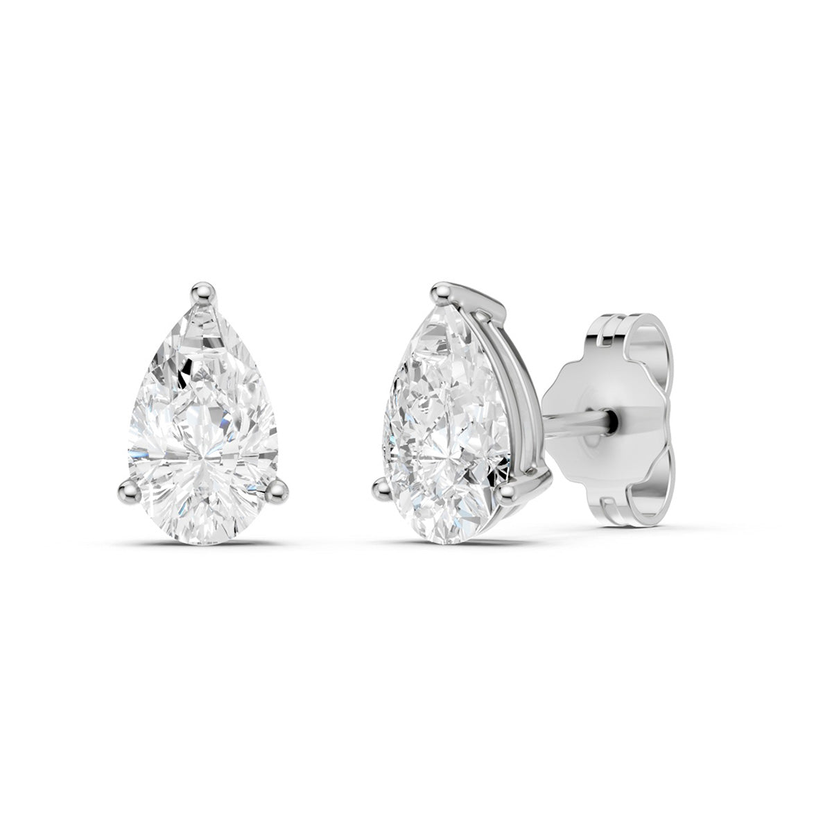 Midem Oslo timanttikorvakorut 1,00ct valkokulta
