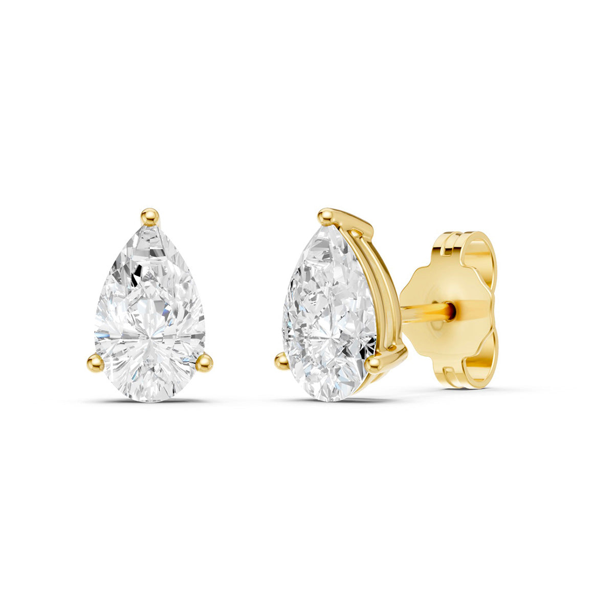Midem Oslo timanttikorvakorut 1,00ct keltakulta