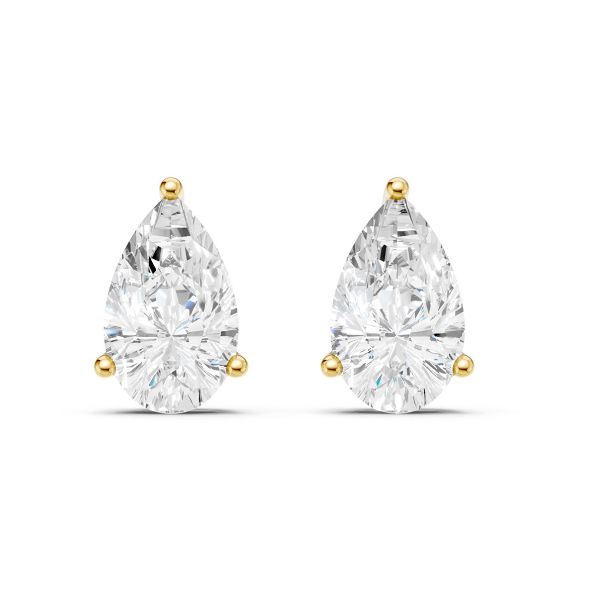 Midem Oslo timanttikorvakorut 1,00ct keltakulta