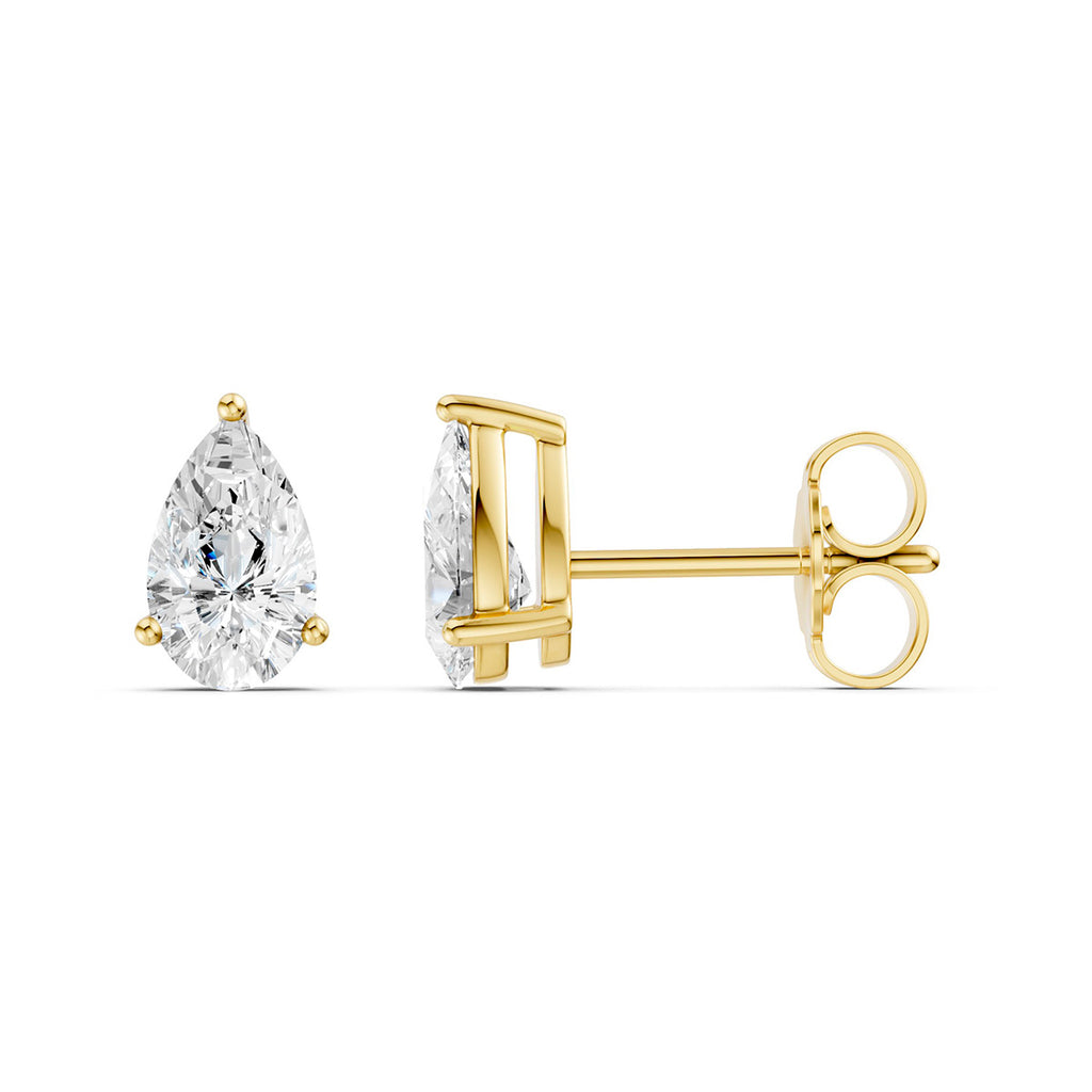 Midem Oslo timanttikorvakorut 1,00ct keltakulta