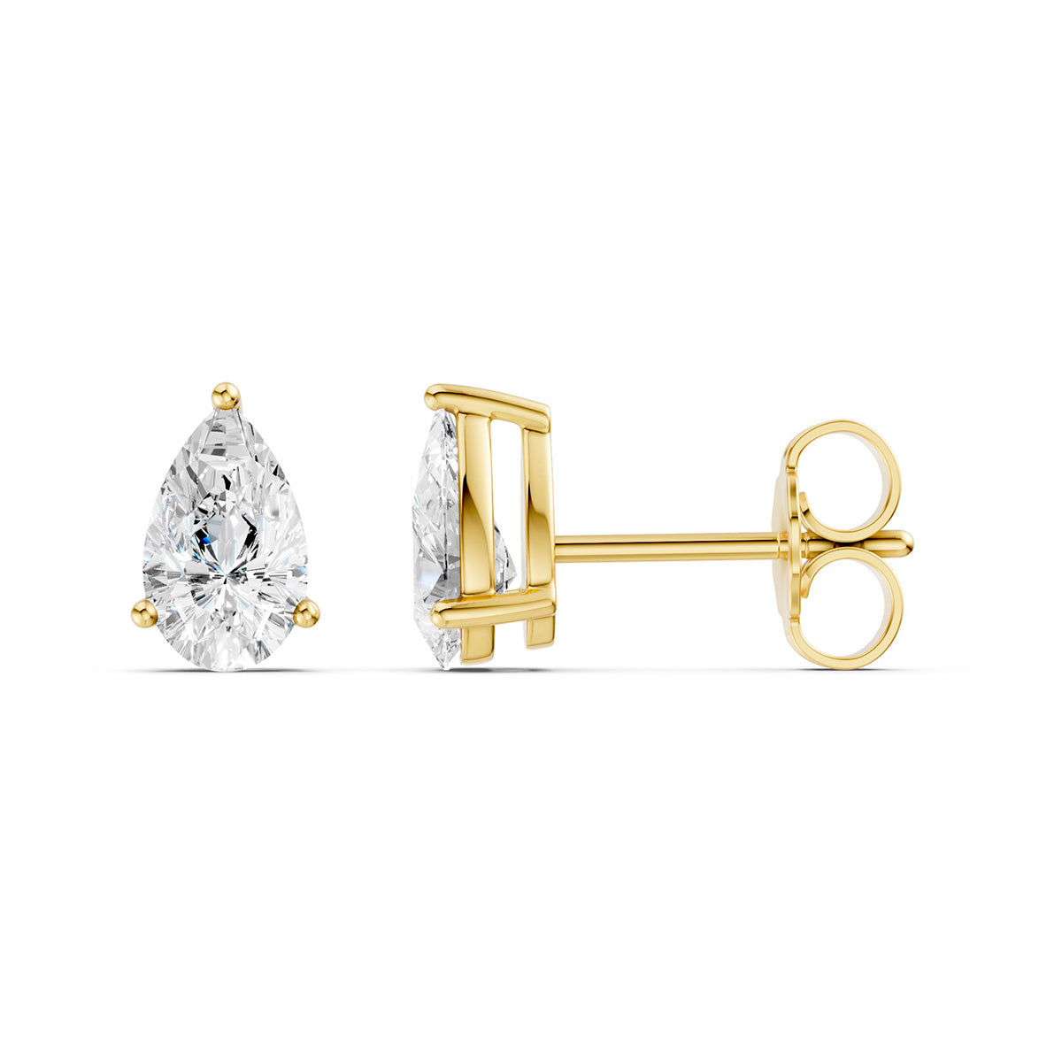 Midem Oslo timanttikorvakorut 1,00ct keltakulta
