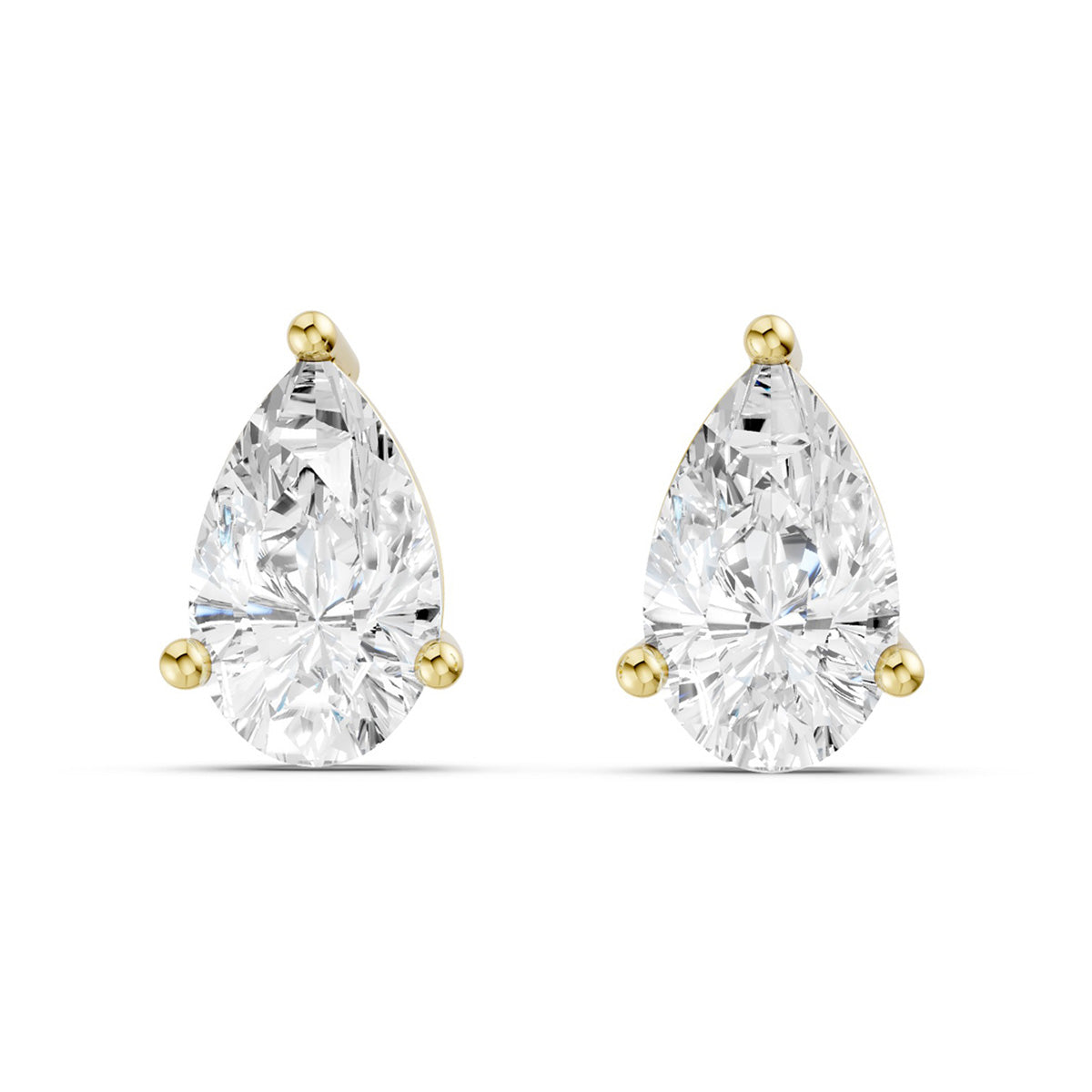 Midem Oslo timanttikorvakorut 0,50ct keltakulta