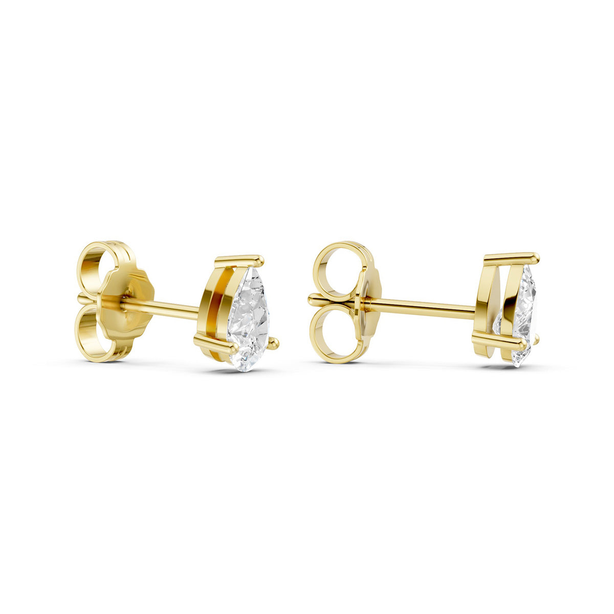 Midem Oslo timanttikorvakorut 0,50ct keltakulta