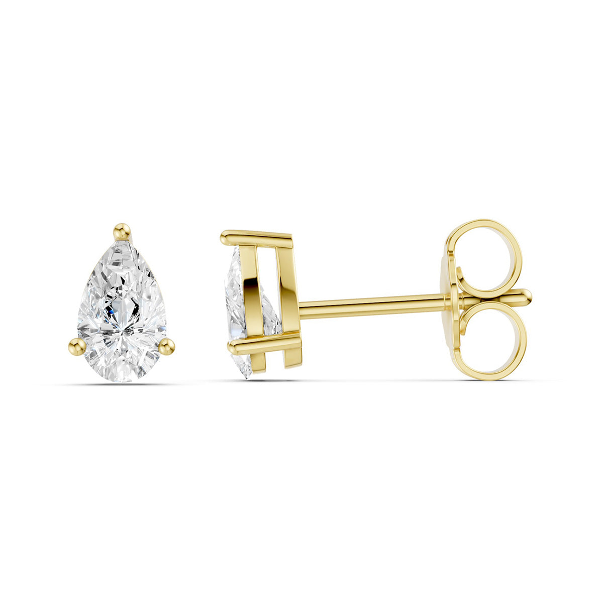 Midem Oslo timanttikorvakorut 0,50ct keltakulta