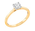 Midem Helsinki yksikivinen timanttisormus 0,75ct keltakulta