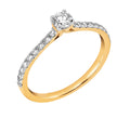 Midem Milan timanttisormus 0,50ct keltakulta