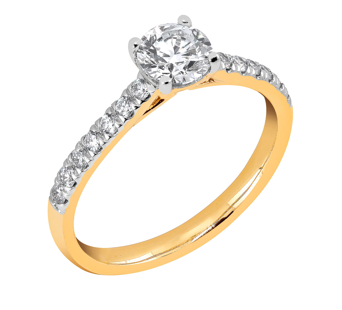 Midem Milan timanttisormus 1,00ct keltakulta