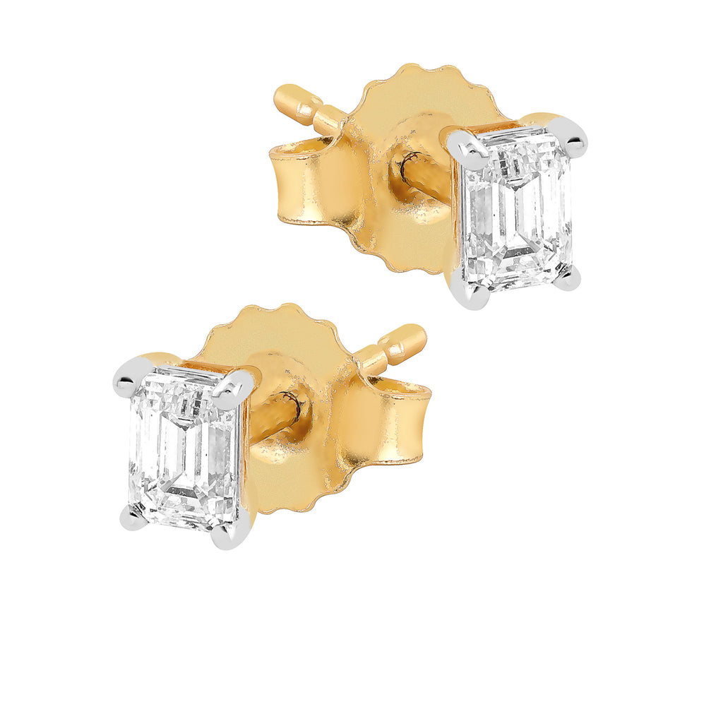 Midem Stockholm timanttikorvakorut 0,25ct keltakulta