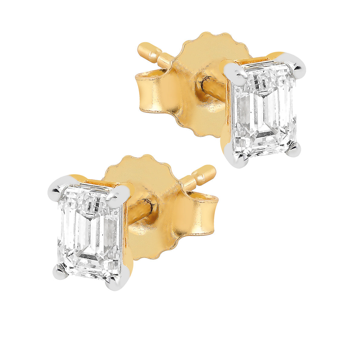 Midem Stockholm timanttikorvakorut 0,50ct keltakulta