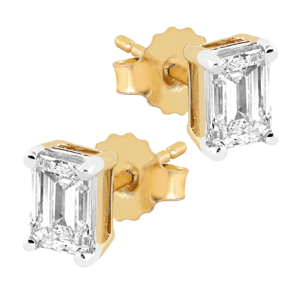 Midem Stockholm timanttikorvakorut 1,00ct keltakulta
