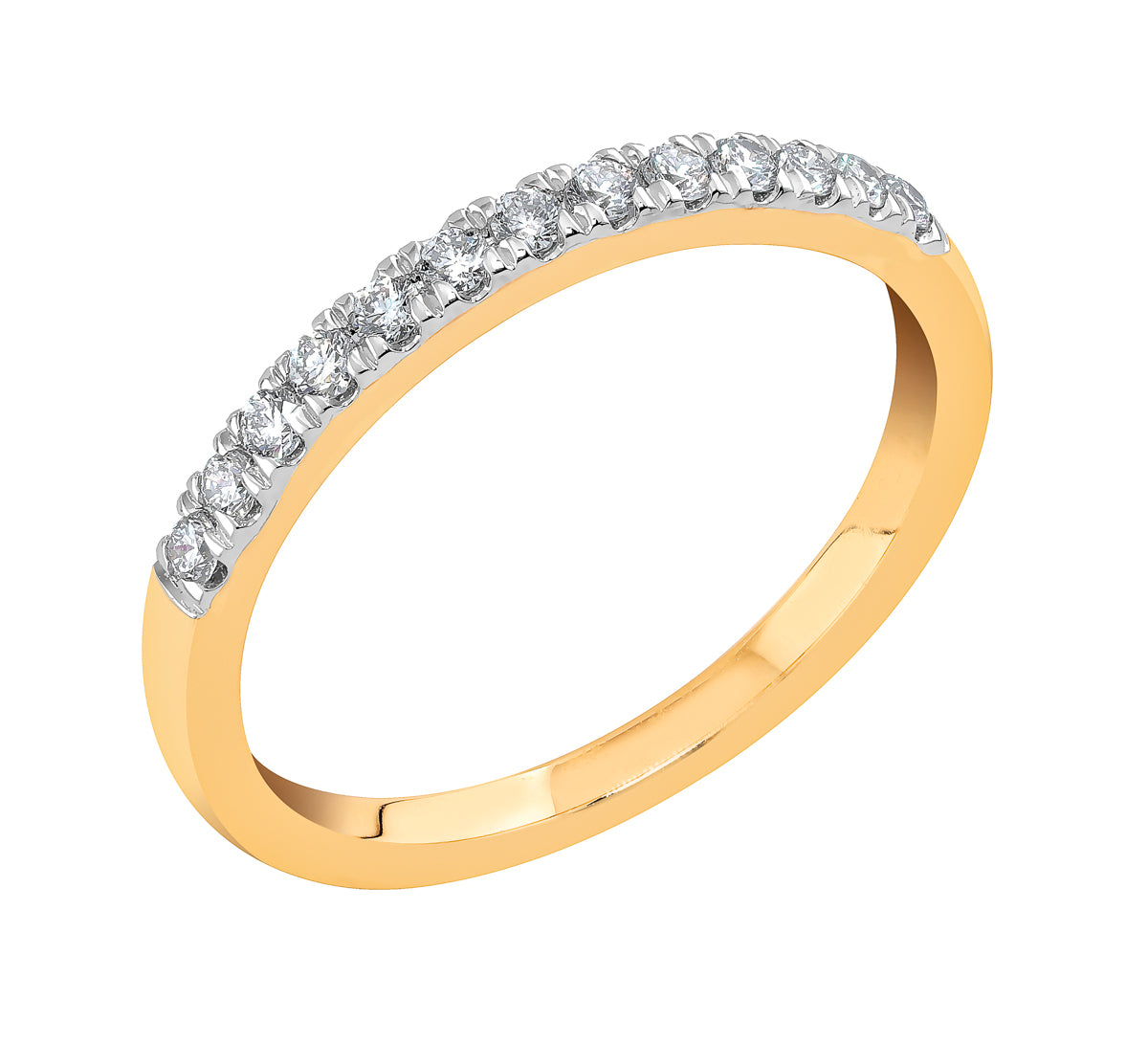 Midem Vienna rivitimanttisormus 0,25ct keltakulta