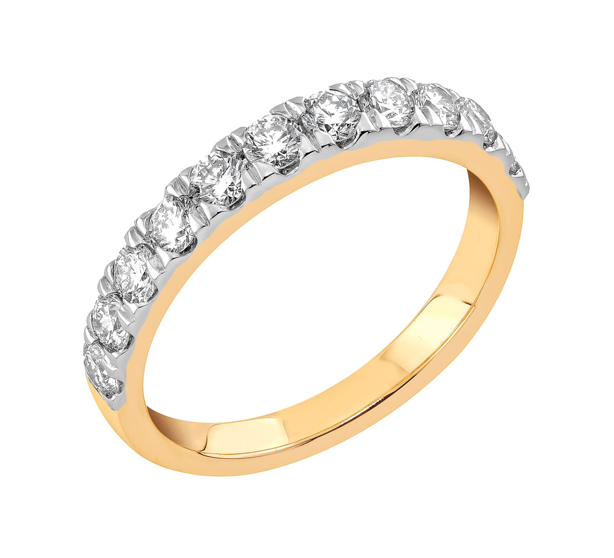 Midem Vienna rivitimanttisormus 1,00ct keltakulta