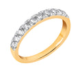 Midem Vienna rivitimanttisormus 0,75ct keltakulta