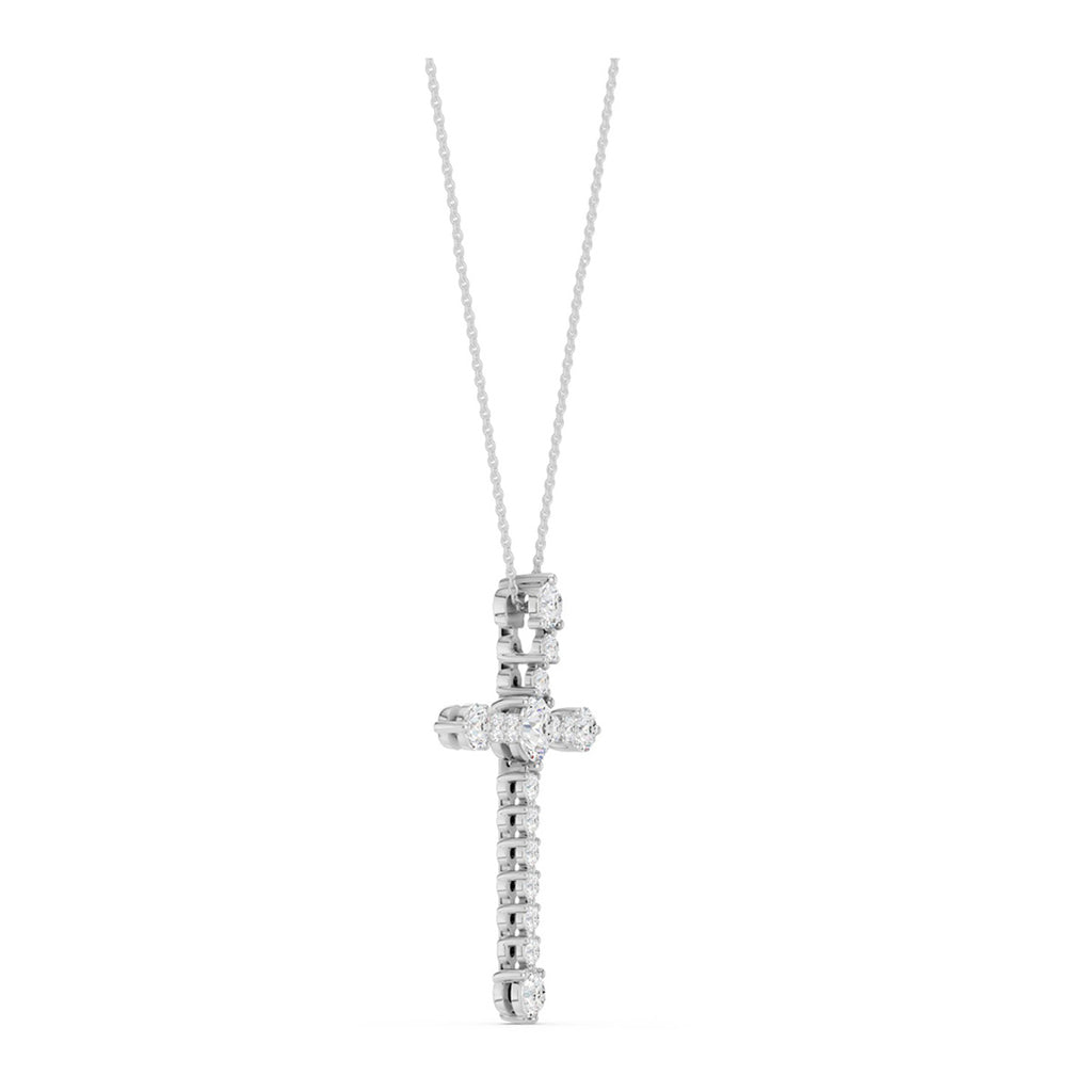 Midem timanttiristi 0,75ct valkokulta