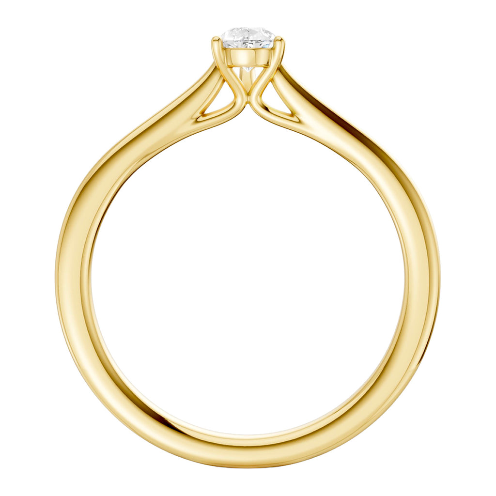 Midem Oslo yksikivinen timanttisormus 0,25ct keltakulta