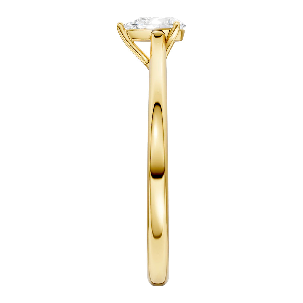 Midem Oslo yksikivinen timanttisormus 0,25ct keltakulta