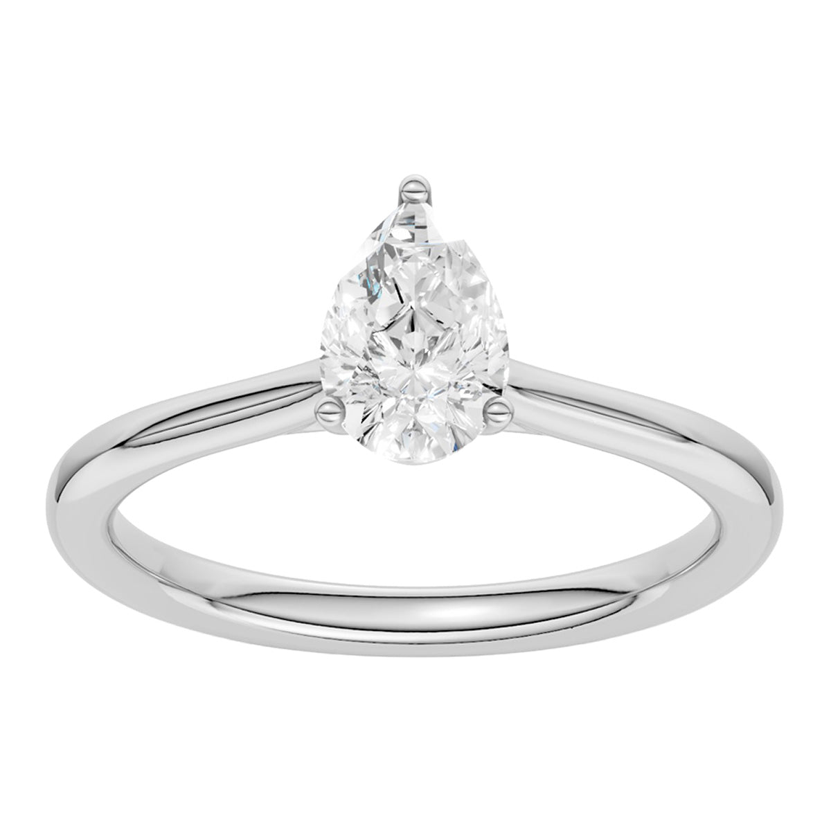 Midem Oslo yksikivinen timanttisormus 0,50ct valkokulta