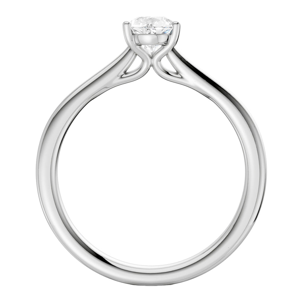 Midem Oslo yksikivinen timanttisormus 0,50ct valkokulta