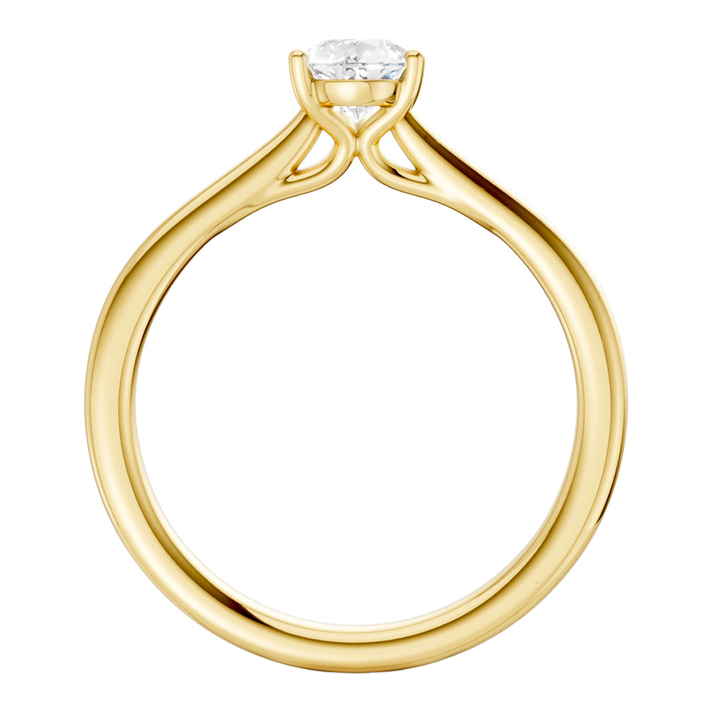 Midem Oslo yksikivinen timanttisormus 0,50ct keltakulta