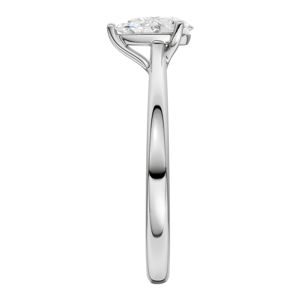 Midem Oslo yksikivinen timanttisormus 0,50ct valkokulta
