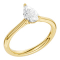 Midem Oslo yksikivinen timanttisormus 0,75ct keltakulta