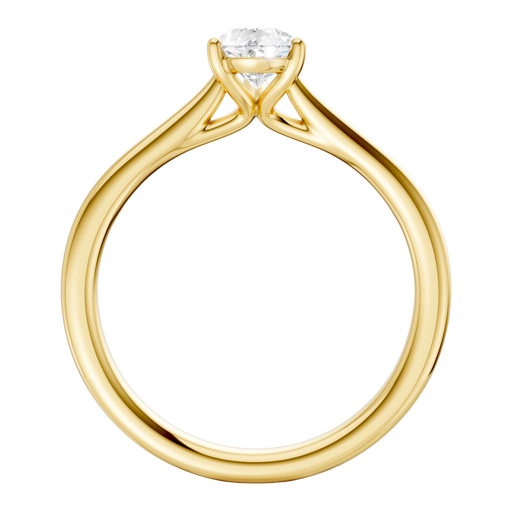Midem Oslo yksikivinen timanttisormus 0,75ct keltakulta
