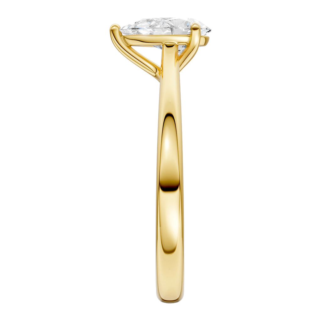 Midem Oslo yksikivinen timanttisormus 0,75ct keltakulta