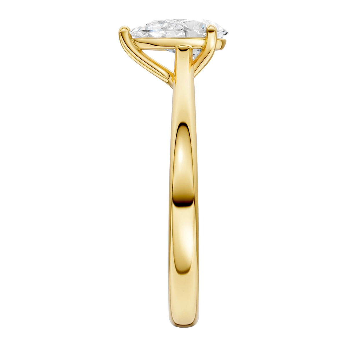 Midem Oslo yksikivinen timanttisormus 0,75ct keltakulta