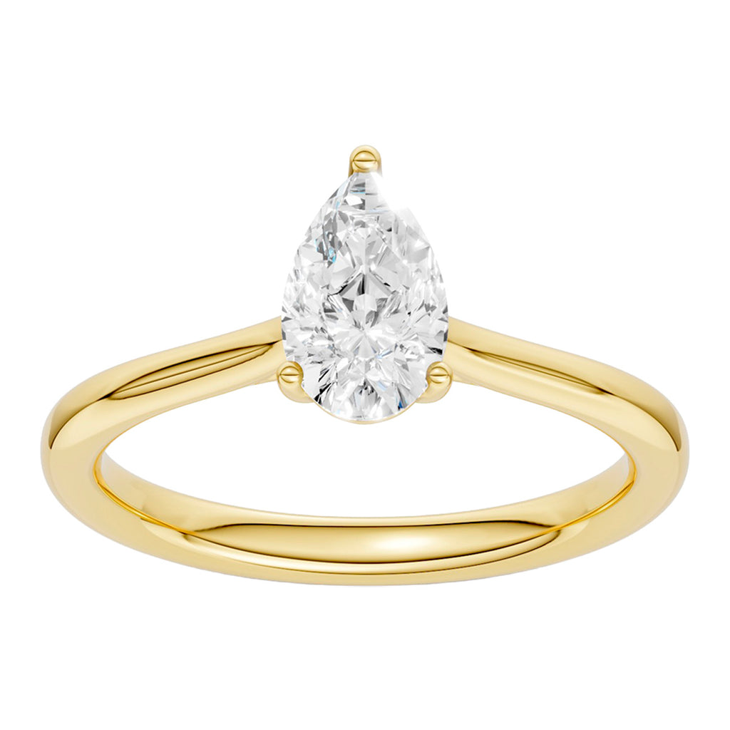 Midem Oslo yksikivinen timanttisormus 0,75ct keltakulta