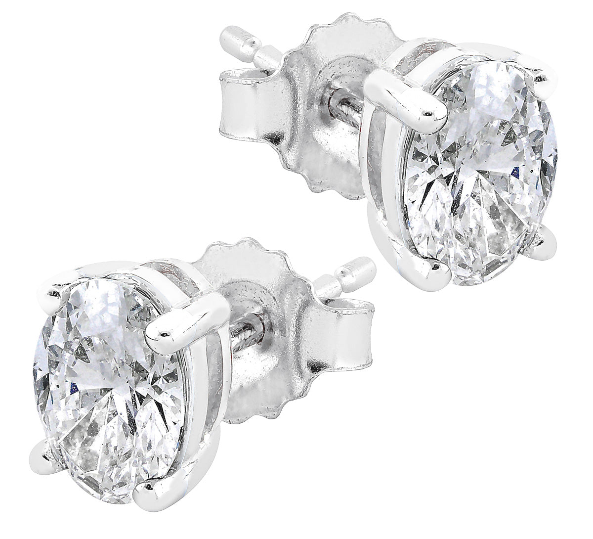 Midem Copenhagen timanttikorvakorut 1,00ct valkokulta