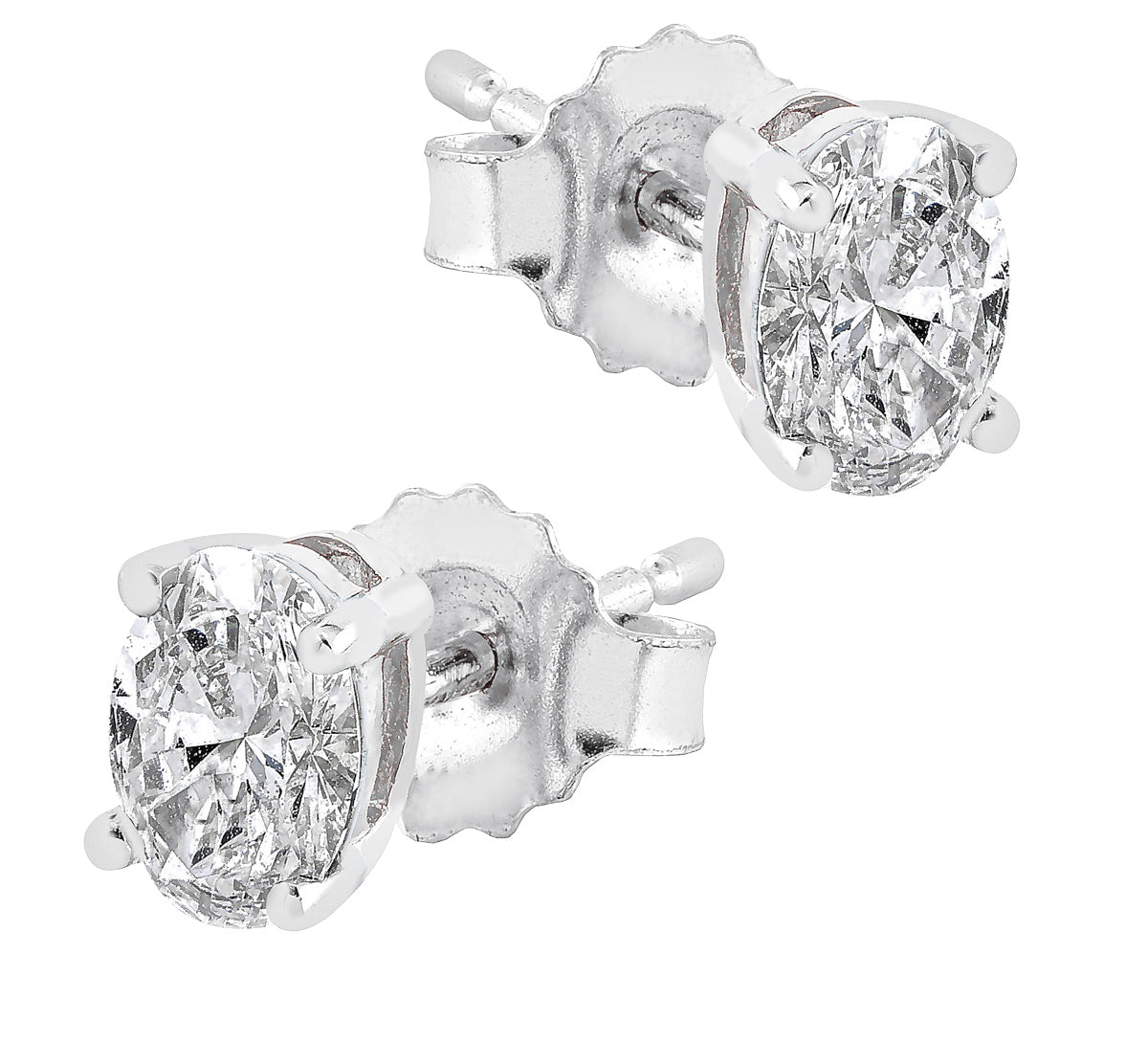 Midem Copenhagen timanttikorvakorut 0,50ct valkokulta