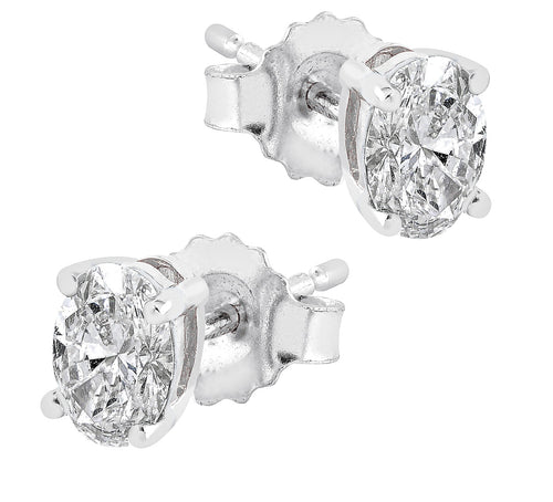 Midem Copenhagen timanttikorvakorut 0,50ct valkokulta